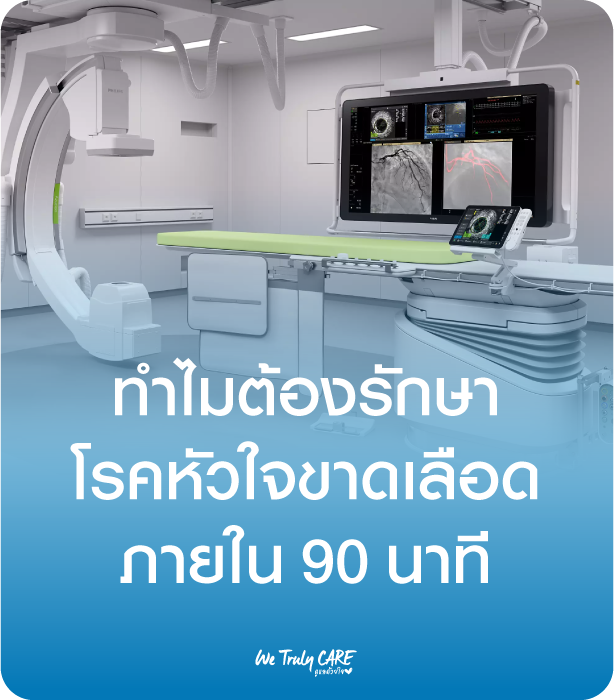 ทำไมต้องรีบรักษา โรคหัวใจขาดเลือด ภายในเวลา 90 นาที